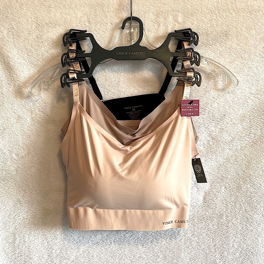 NWT Vince Camuto Lounge Bra with removable cups (3-pack)